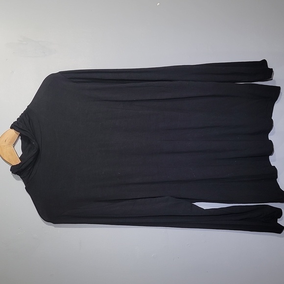 MOTTO Your Style Mantra QVC Black Long Sleeve Turtle Neck Blouse - Picture 7 of 7